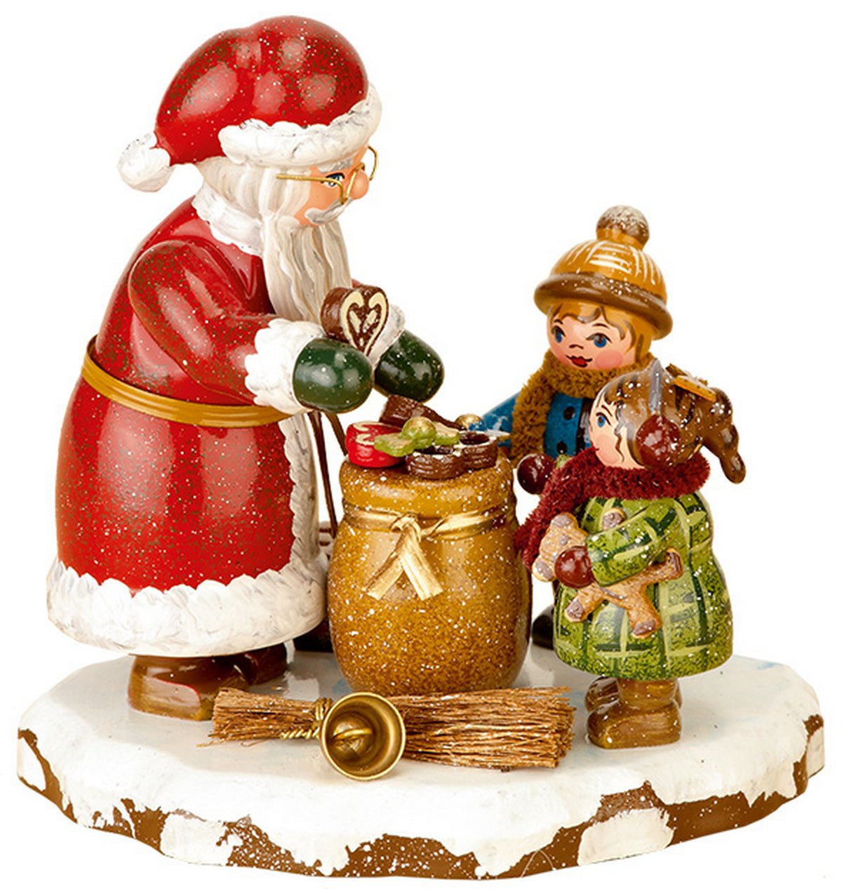 HUB - 110h0017 - Hubrig Volkskunst 'Winterbarn - Tack kära jultomten 9 cm'