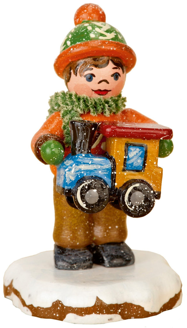 HUB - 110h0026 - Hubrig Volkskunst 'Winterkinder - Paulchen's Weihnachtswunsch 5cm'
