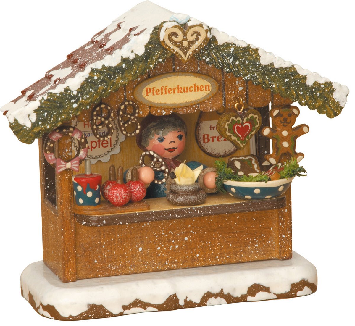 HUB - 110h4003 - Hubrig Volkskunst 'Winterkinder Pfefferkuchenhäusel - elektrisch 10cm'