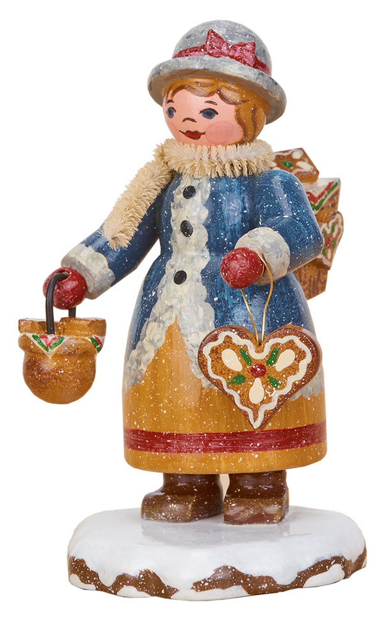 HUB - 110h0060 - Hubrig Volkskunst 'Winterkinder - Pfefferküchlerin - klein 7cm'