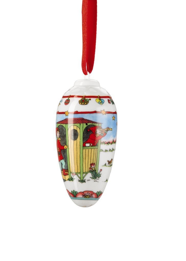 02262 - 724294 - 27826 - Hutschenreuther Xmas - Weihnachtszapfen »Am Hochsitz h = 8,5 cm«