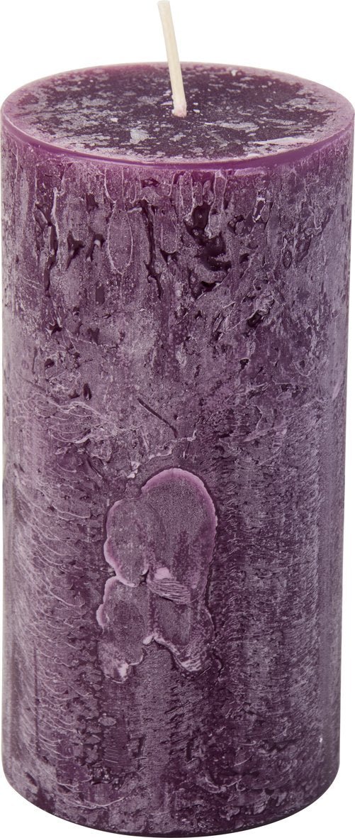 IHR - K141487 - IHR 'Stumpenkerze D7 x 14cm, Aubergine'