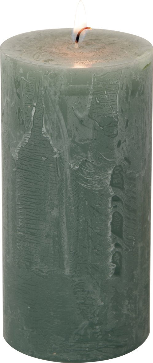 IHR - K141420 - IHR 'Stumpenkerze D7 x 14cm, grün'