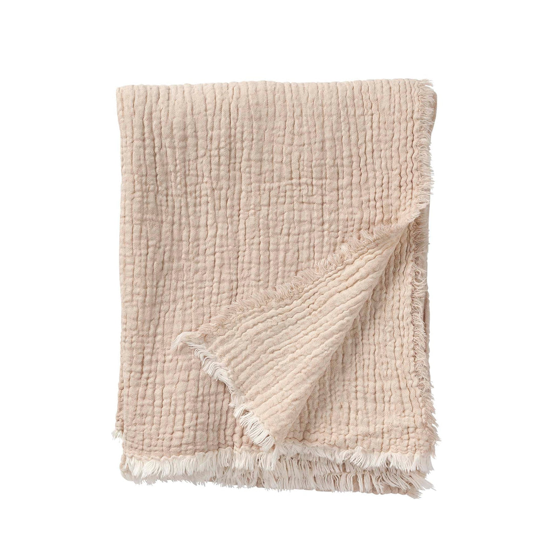 KLI - 272002 - KLIPPAN - Duo beige, Decke aus Leinen/Baumwolle, 170x130cm
