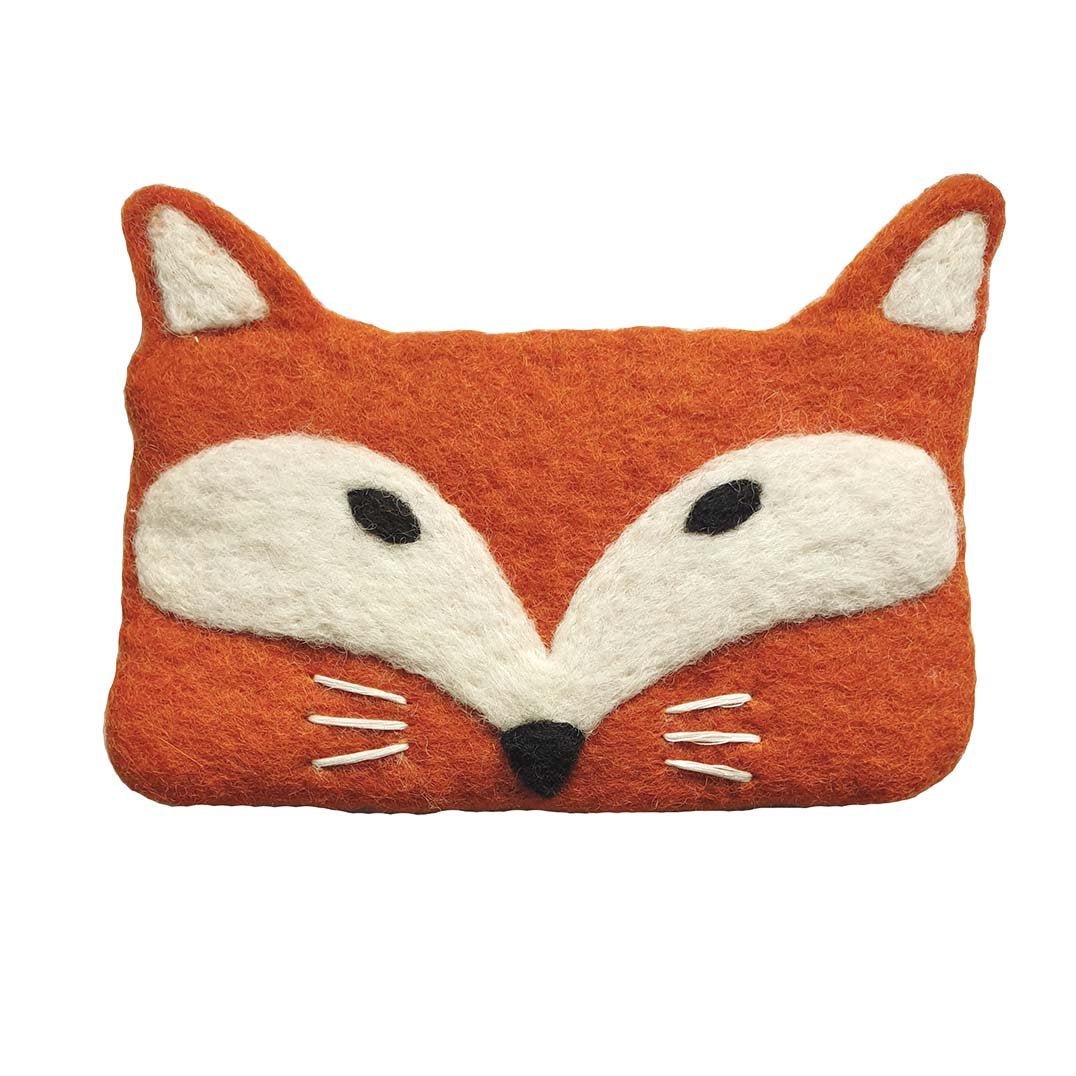 KLI - 590461 - KLIPPAN - handgefilzter Geldbeutel Fuchs, orange