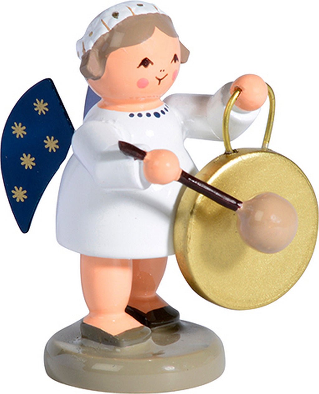KWO - 75641 - KWO - Engel mit Gong, Holzkunst, 5cm