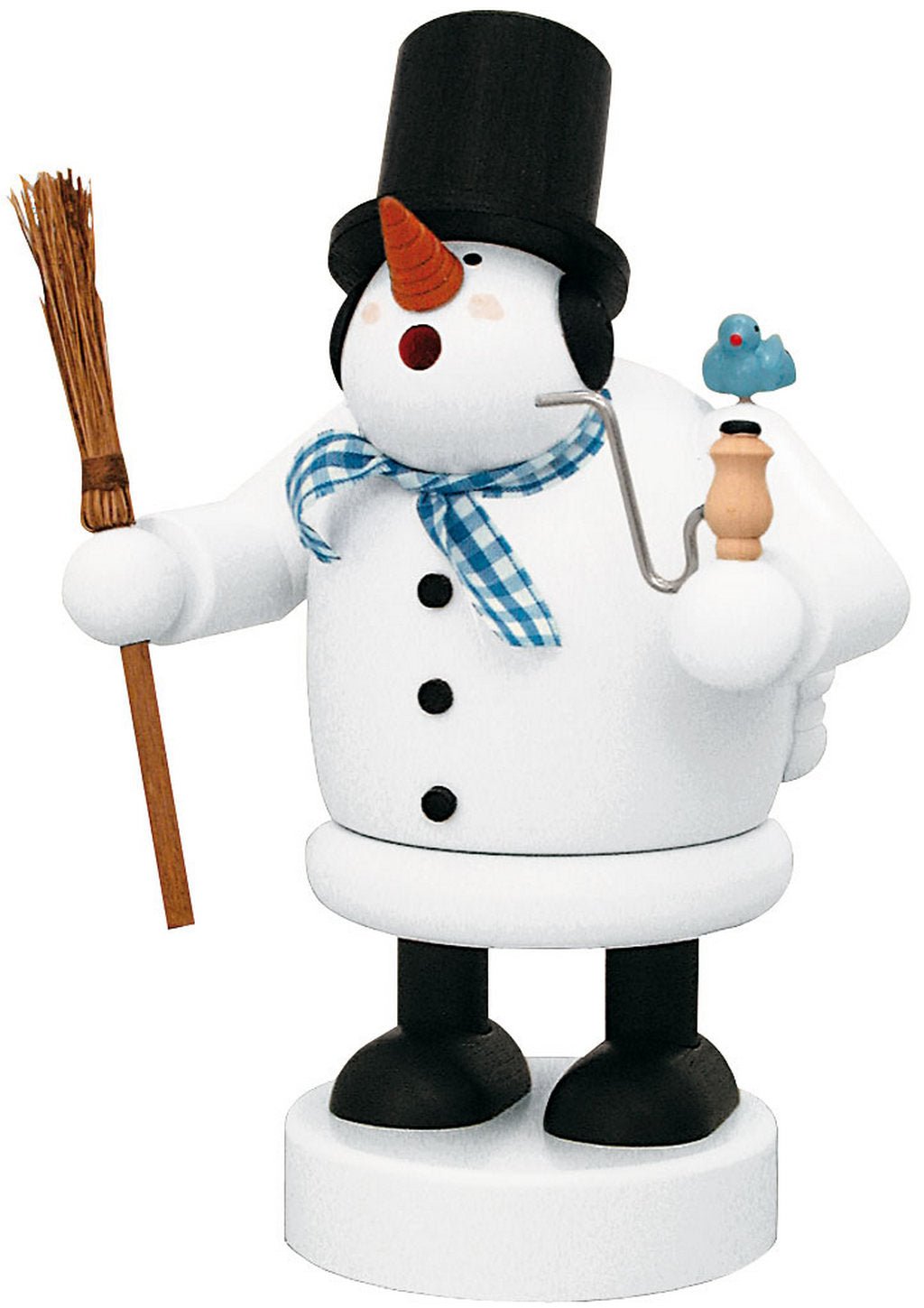 KWO - 21514 - KWO - Räuchermann Schneemann, Holzkunst, 20cm