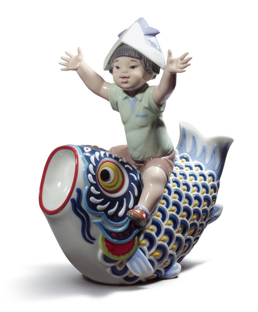 010 - 08775 - LLADRO® Figur »Glücklicher Tag der Jungen 27 cm Figur »limitiert e Edition 3500 Stück« 01008775