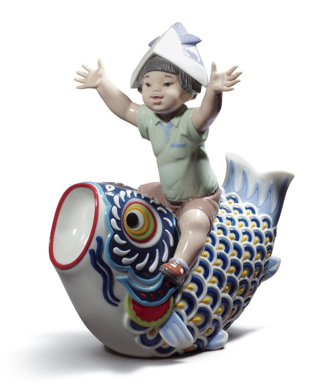 010 - 08775 - LLADRO® Figur »Glücklicher Tag der Jungen 27 cm Figur »limitiert e Edition 3500 Stück« 01008775