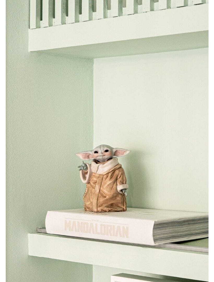 010 - 09422 - LLADRO® Figur Grogu Sculpture - Star Wars 15x14x11cm 01009422 2023
