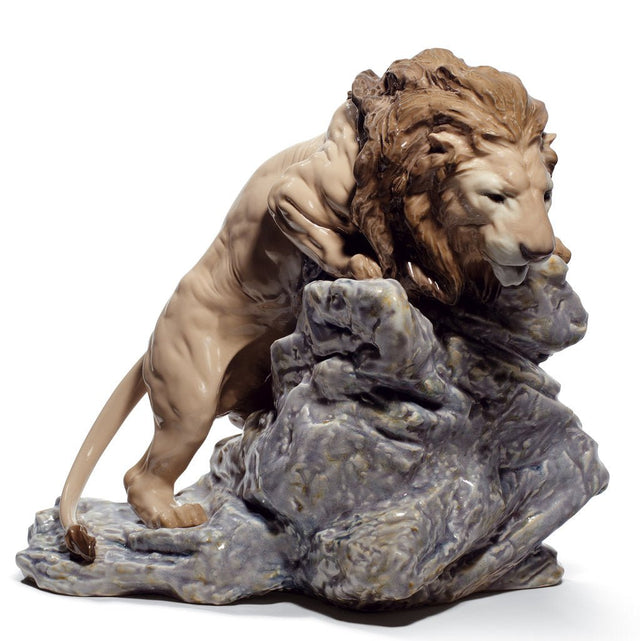 010 - 08656 - LLADRO® Figur »Lauernder Löwe« 01008656