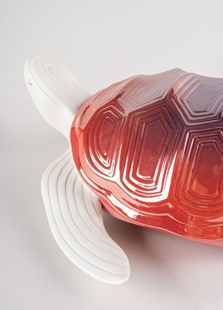 010 - 09674 - LLADRO® Figur little Turtle Sculpture 8x26x27cm 01009674 2023