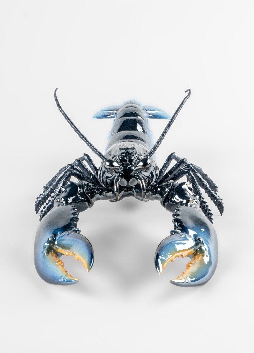 010 - 09693 - LLADRO® Figur Lobster Sculpture blau 13x45x22cm 01009693 2023