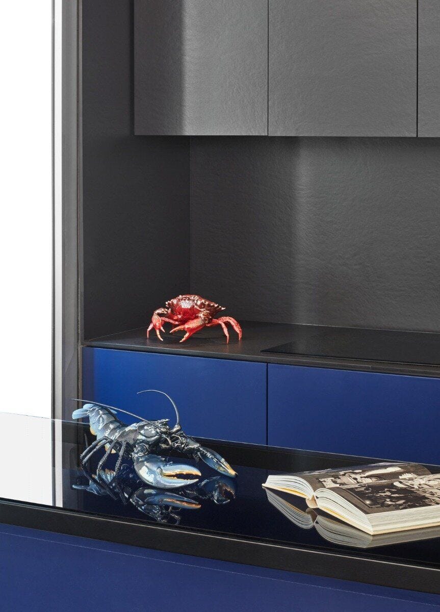010 - 09693 - LLADRO® Figur Lobster Sculpture blau 13x45x22cm 01009693 2023
