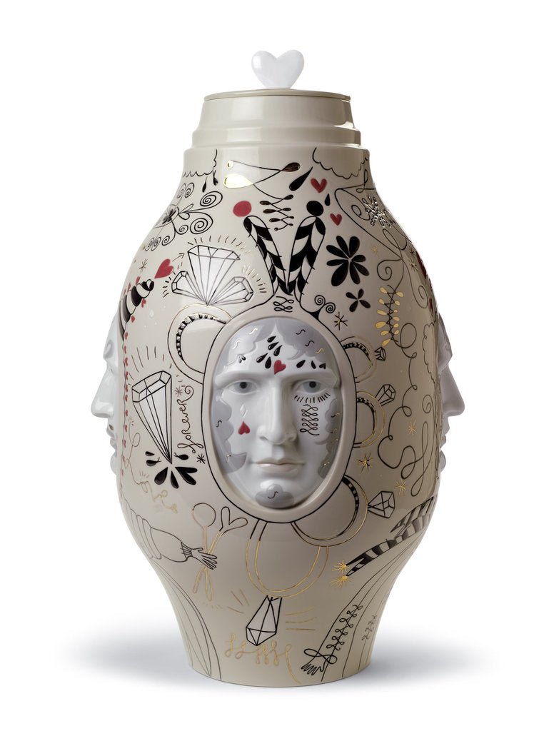 010 - 07596 - LLADRO® Figur »Medium Conversation Vase limitiert auf 500 Stück« 01007596