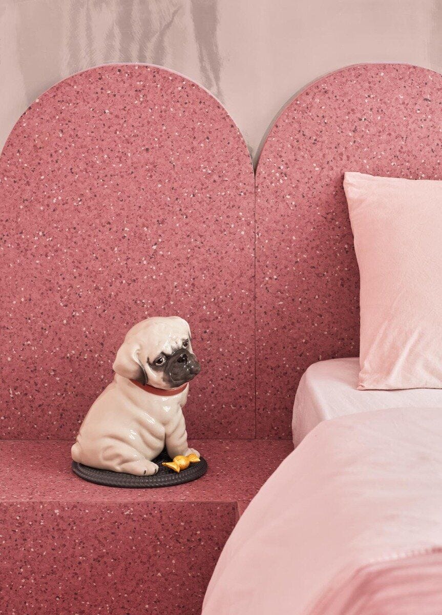 010 - 09689 - LLADRO® Figur Mops Puppie Pug Skulptur 24x20x20cm 01009689 2023