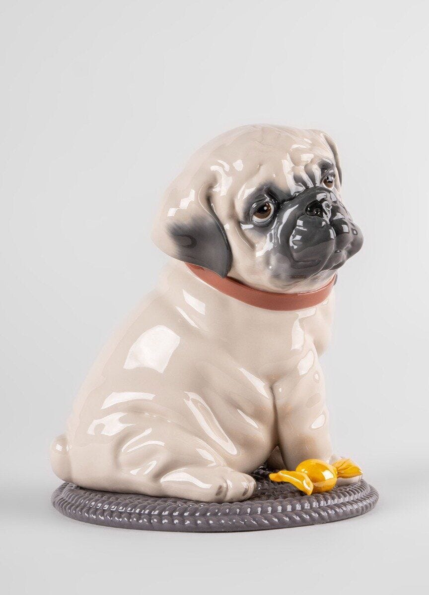 010 - 09689 - LLADRO® Figur Mops Puppie Pug Skulptur 24x20x20cm 01009689 2023
