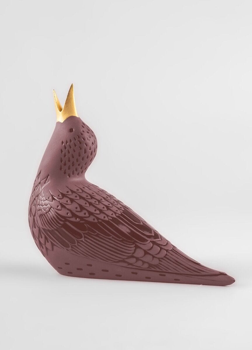 010 - 09678 - LLADRO® Figur Starling I Figurine. Violett 17x19x9cm 01009678 2023