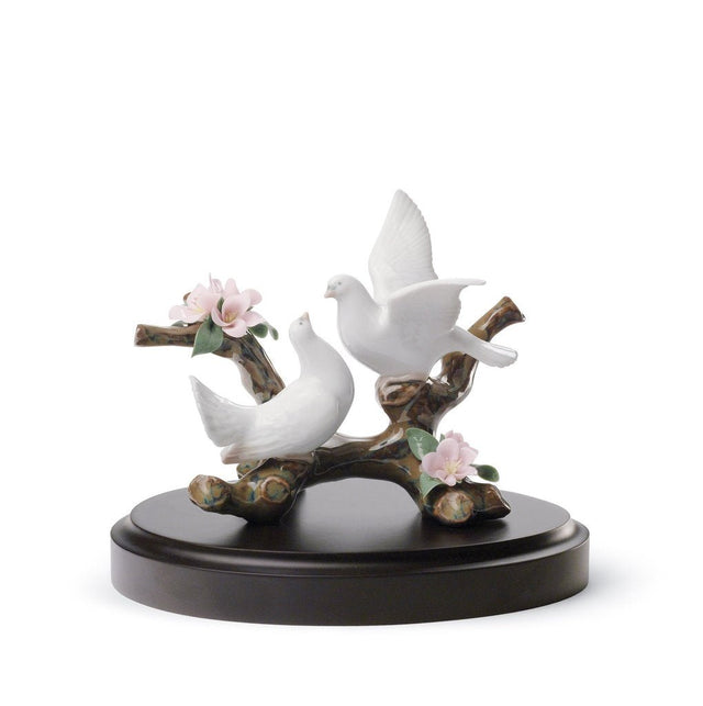 010 - 08422 - LLADRO® Figur »Tauben auf Einem Kirschbaum« 01008422
