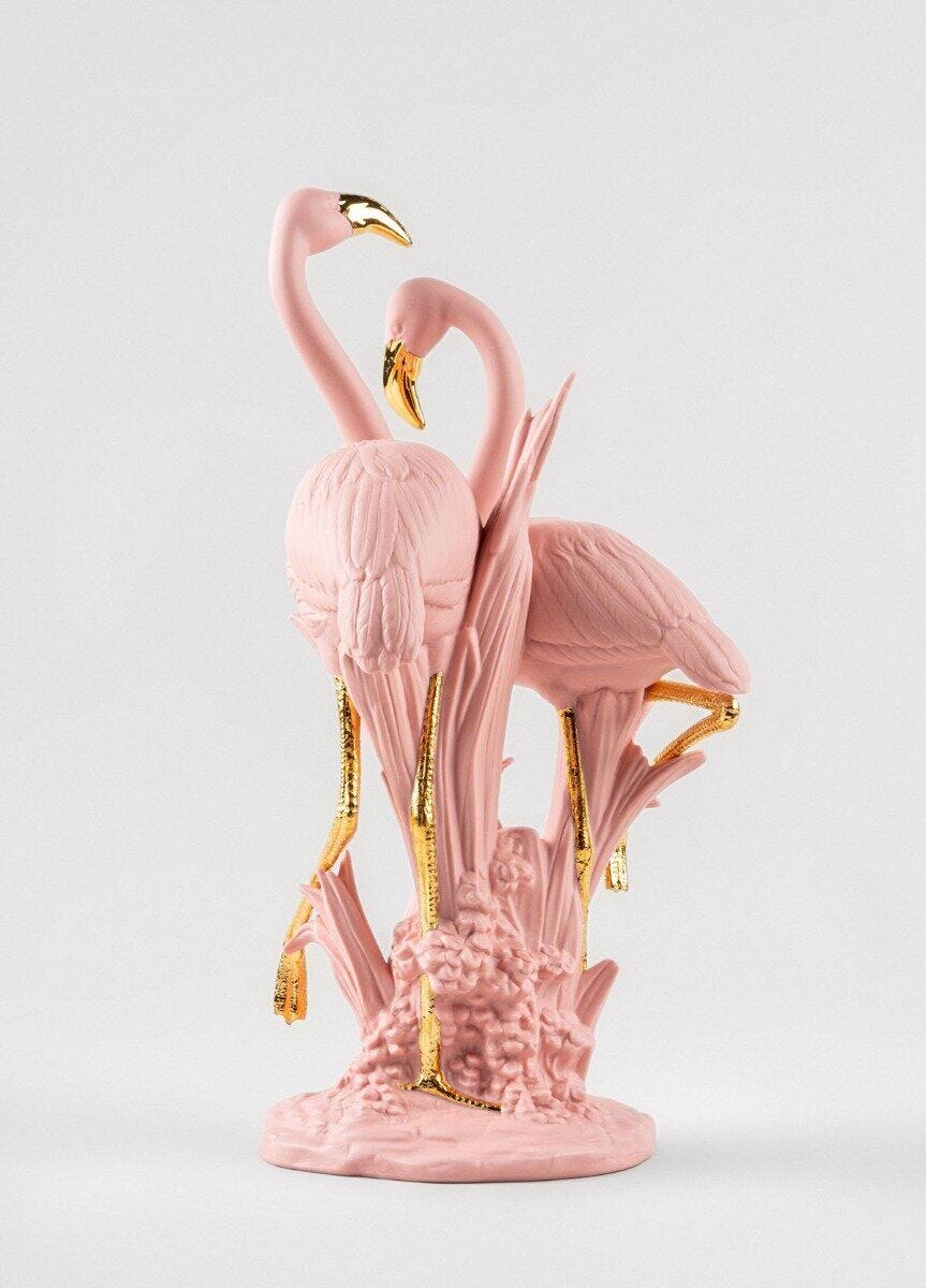 010 - 09675 - LLADRO® Figur The Flamingos 33x15x17cm pink 01009675 2023