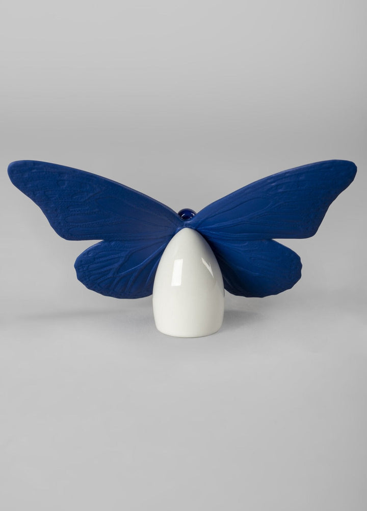 010 - 09452 - LLADRO® Figur Tiere »Schmetterlingsfigur. Goldglanz &amp; blau - 9x14cm« 01009452