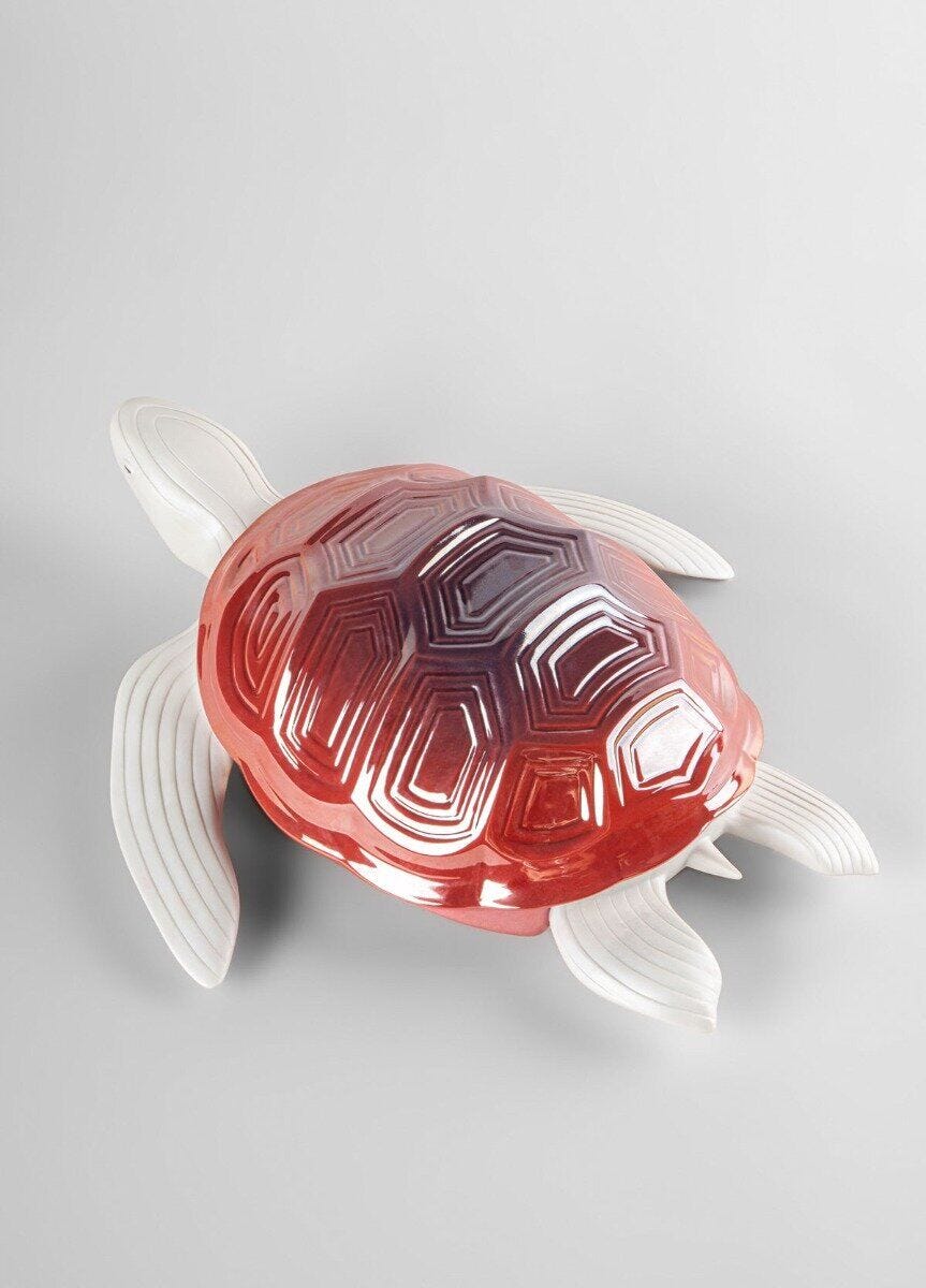 010 - 09673 - LLADRO® Figur Turtle Sculpture 10x34x38cm 01009673 2023