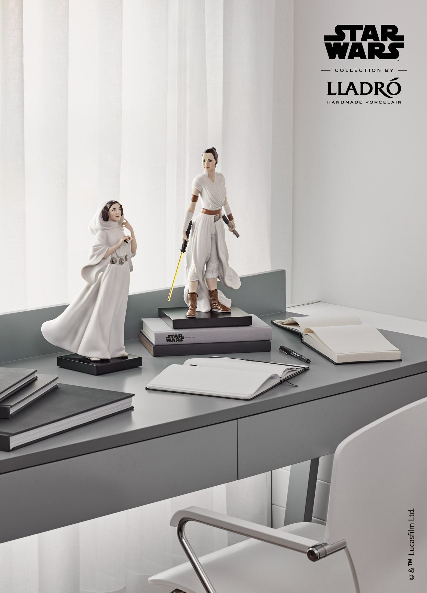 010 - 09414 - LLADRO® - 'Rey (Star Wars Kolekce od Lladro) - Základna Zahrnuta' 2021 01009414