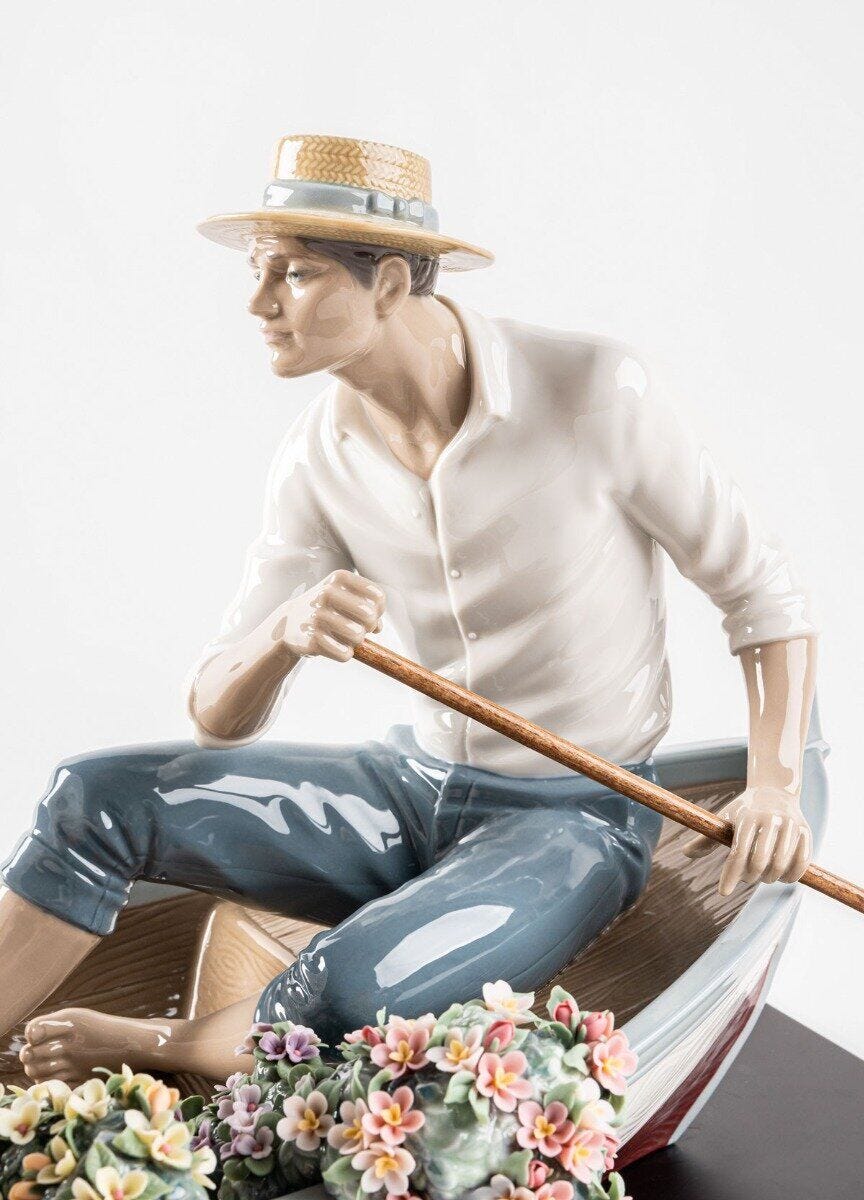 010 - 02034 - LLADRO® Romance on the Lake - Romantik am See 31x58x22cm 01002034 2023 limitiert