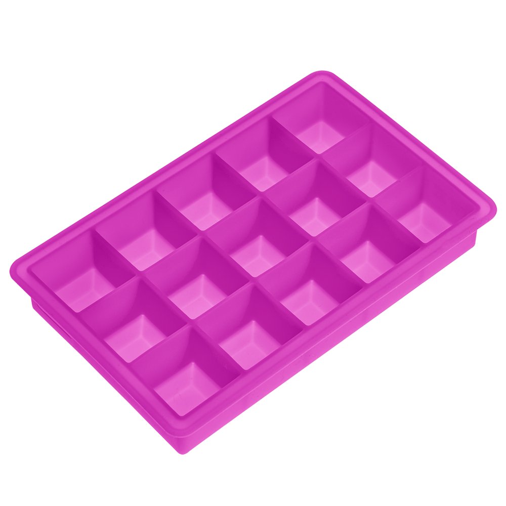 L00010429 - Lurch, Eiswürfelbereiter 3x3cm purpur für 15 Eiswürfel