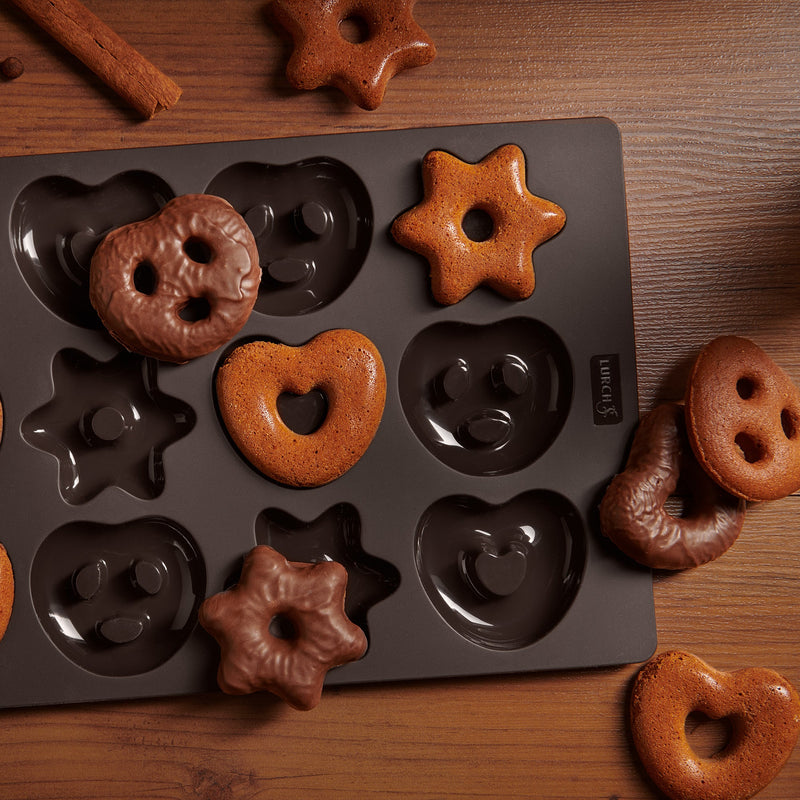 LUR - 00065024 - LURCH 'Flexiform Lebkuchen Mini 20x30cm bruin'