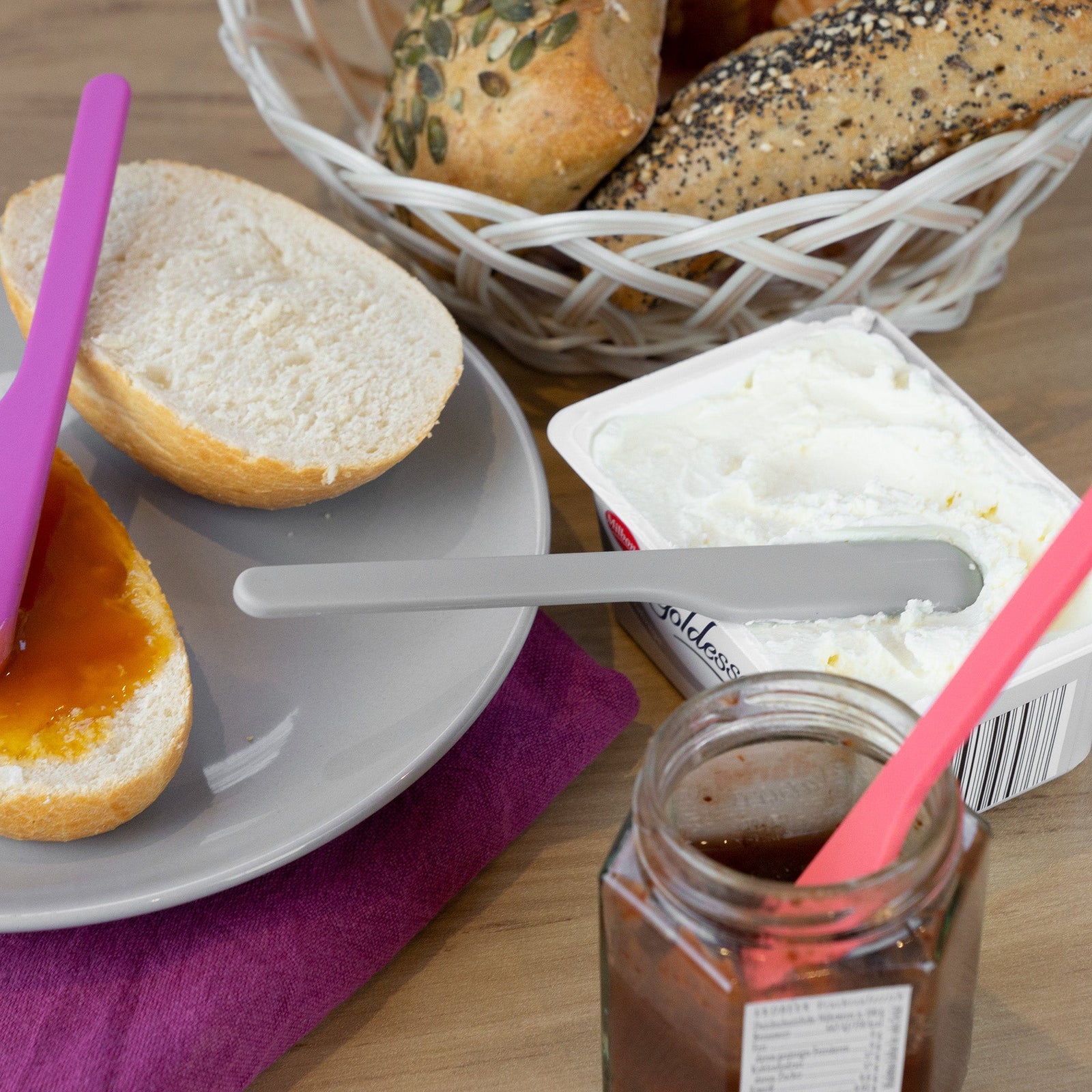 L00070283 - LURCH - 'Frühstückslöffel 3er Set zum Streichen von Butter, Marmelade und Aufstrich'