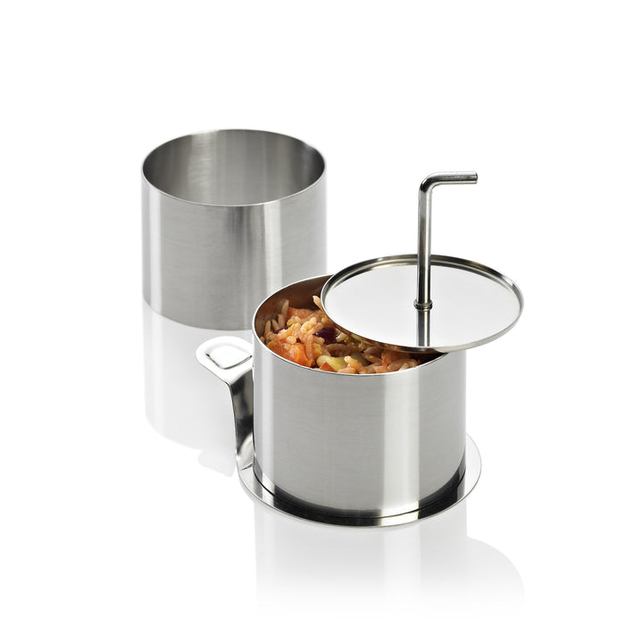 L00220285 - LURCH Speiseringe Edelstahl 8teilig 6 Ringe, 1 Drücker, 1 Grundplatte