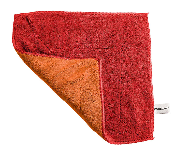 KOBL - 20101.04 - Microfasertuch - 30 x 30 cm, KochBlume, rot - orange