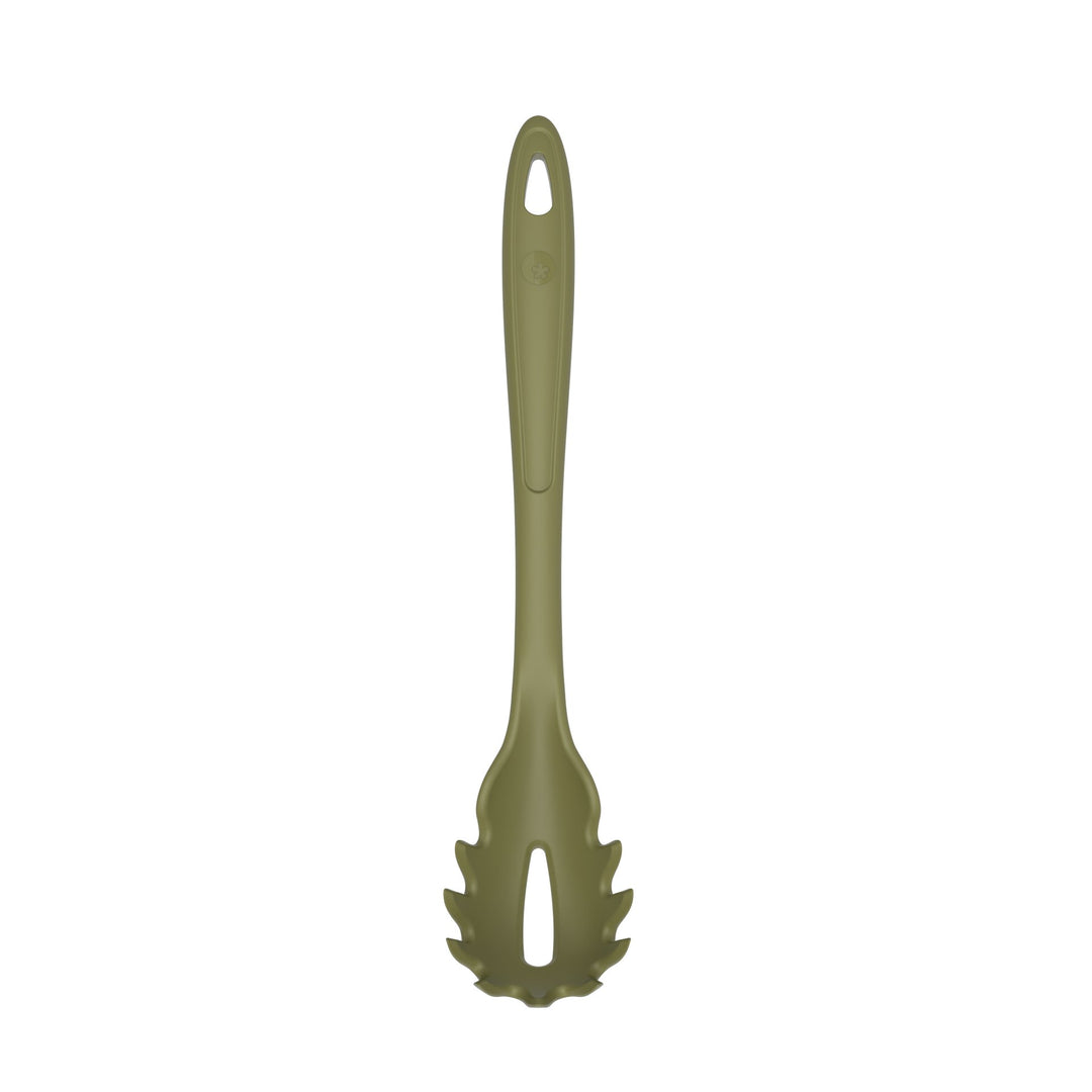 KOBL - 22048.53 - Pastalöffel, KochBlume, Silikon, Edelstahl, olive
