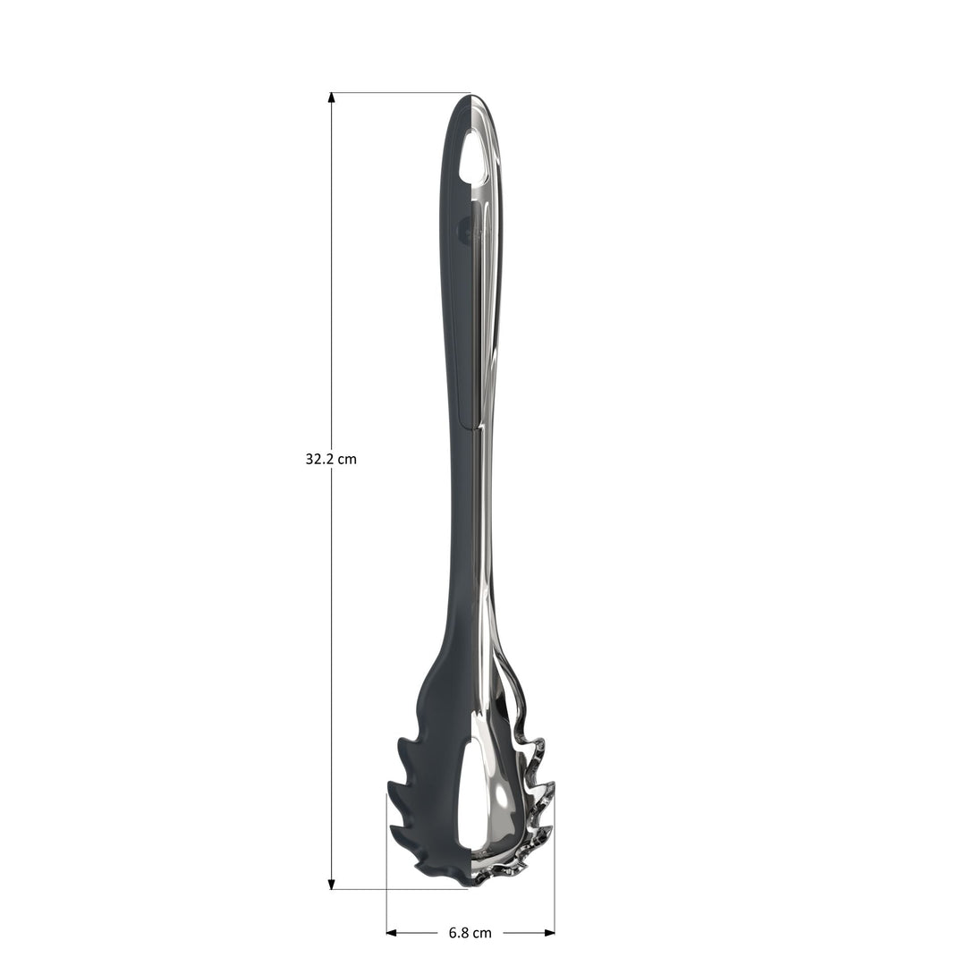 KOBL - 22048.12 - Pastalöffel 32cm, KochBlume, Silikon, Edelstahl, taupe