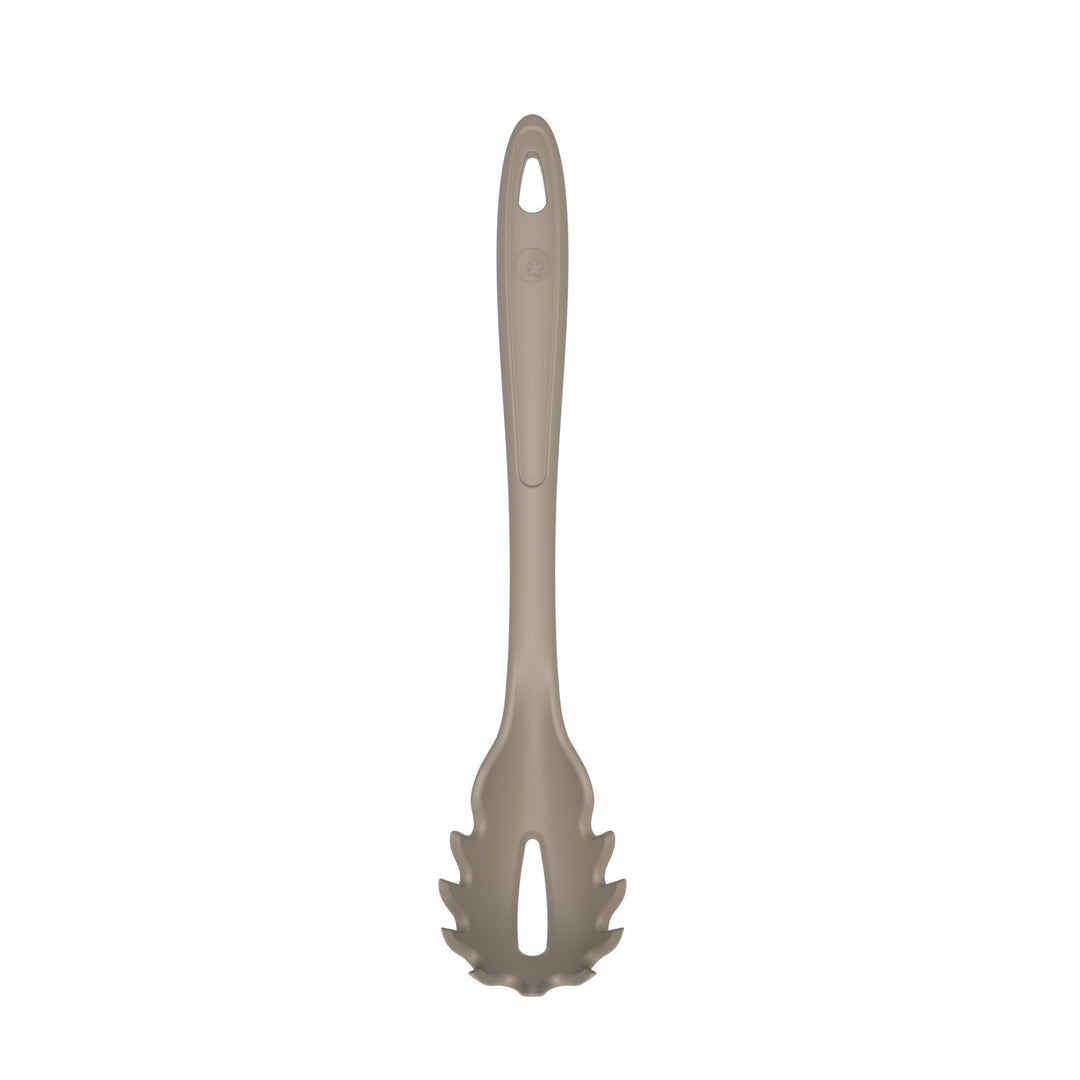 KOBL - 22048.12 - Pastalöffel 32cm, KochBlume, Silikon, Edelstahl, taupe