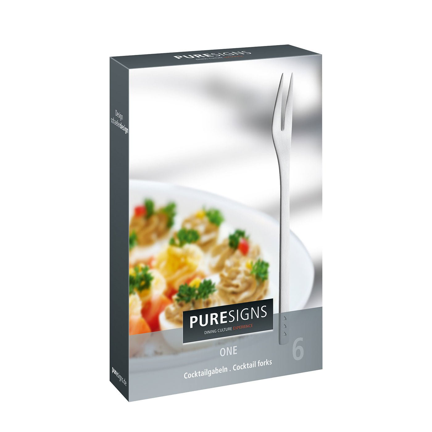 PUR - 3010654 - Puresigns 'Cocktailgabeln 6St. ONE EXTRA matt'