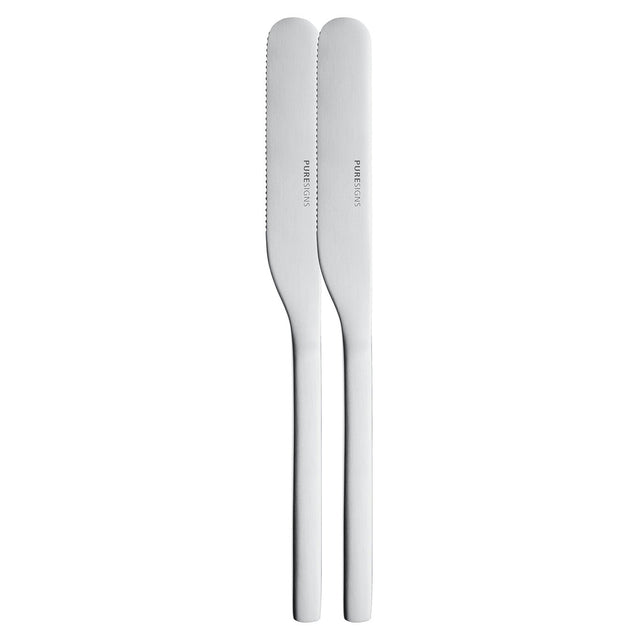 PUR - 3010237 - PureSigns 'Frühstückmesser ONE Extra, matt, 2 Stück'