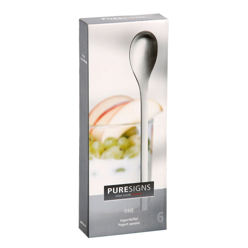 PUR - 3010628 - PureSigns 'Joghurtlöffel ONE Extra matt, 6 Stück'