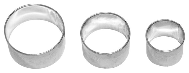BI - 196032 - RBV Birkmann 'Ausstechform Kreis glatt, 3 - fach Terrase 4, 5, 6cm, Edelstahl'