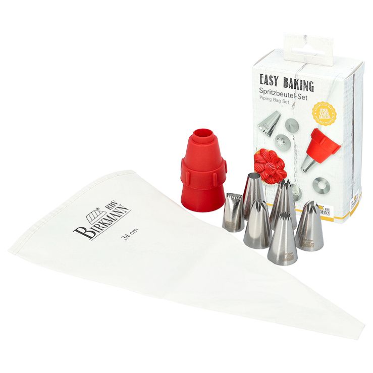 BI - 410879 - RBV Birkmann, Easy Baking Spritzbeutel - Set 8 - tlg.