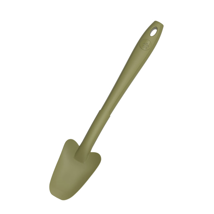 KOBL - 22974.53 - Restelöffel 20cm, KochBlume, Silikon, Edelstahl, olive