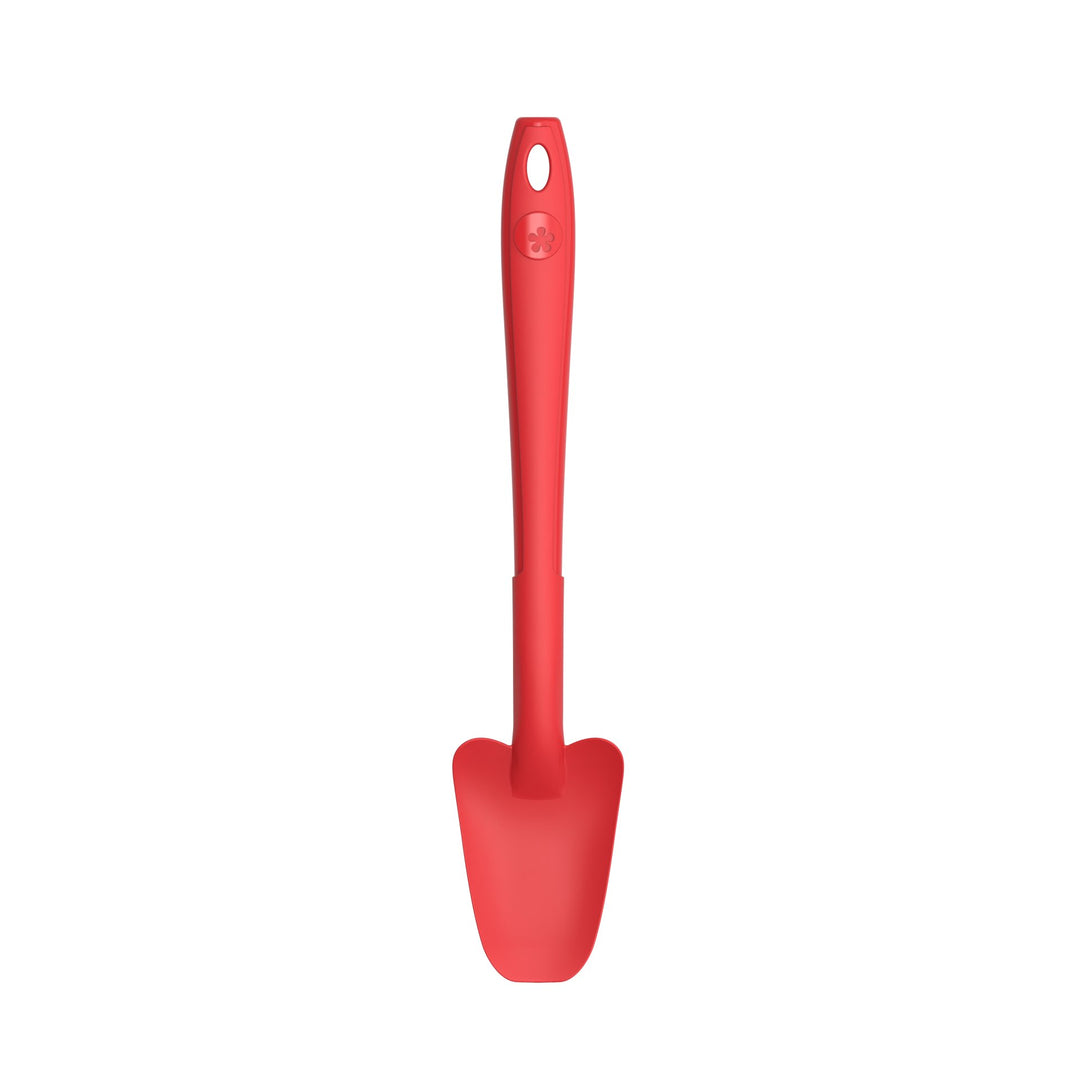 KOBL - 22974.04 - Restelöffel 20cm, KochBlume, Silikon, Edelstahl, rot