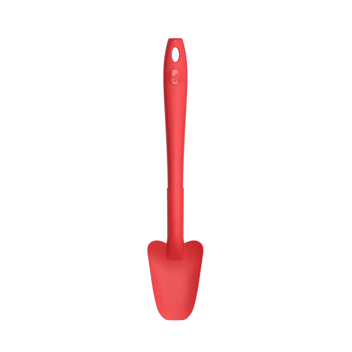 KOBL - 22974.04 - Restelöffel 20cm, KochBlume, Silikon, Edelstahl, rot
