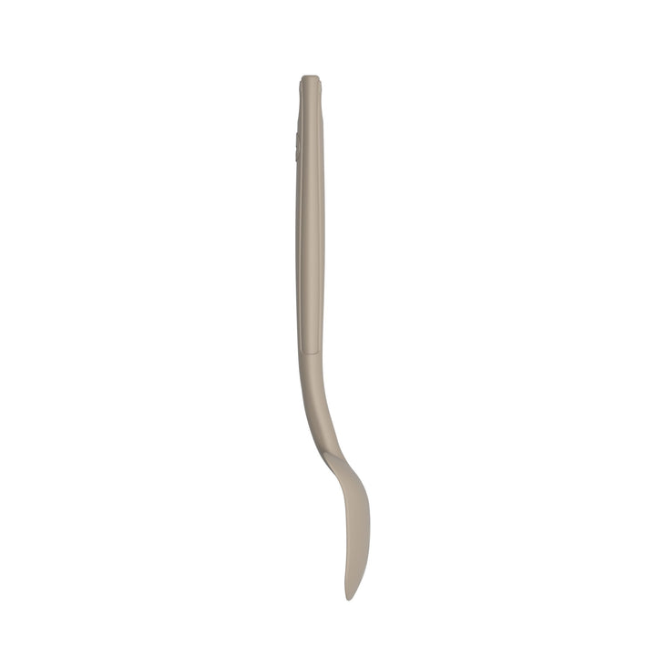 KOBL - 22974.12 - Restelöffel 20cm, KochBlume, Silikon, Edelstahl, taupe