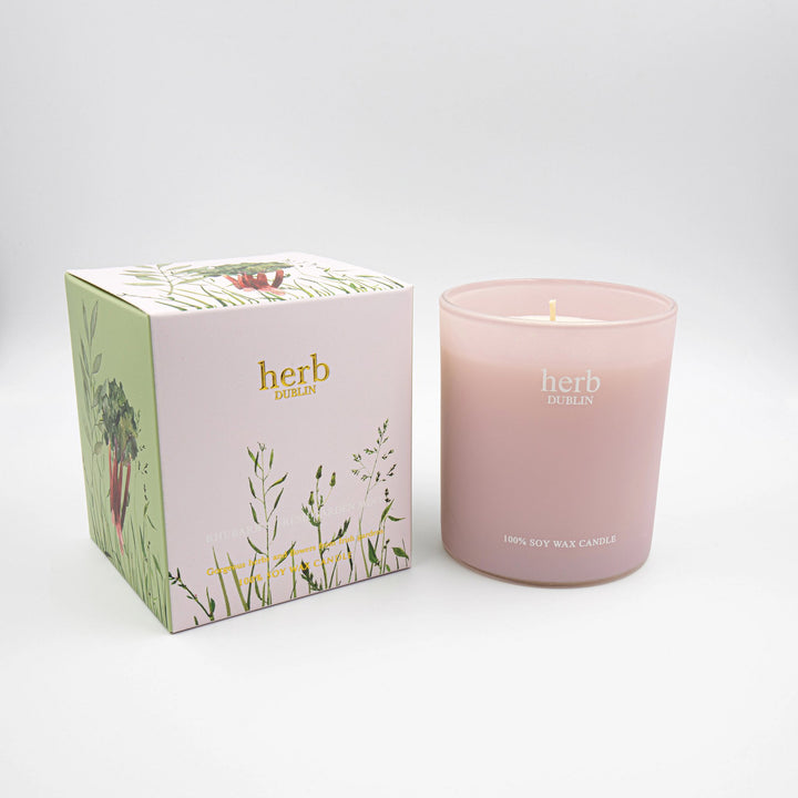 herb - HC - RHU - 89 - Rhabarber Kerze, herb DUBLIN