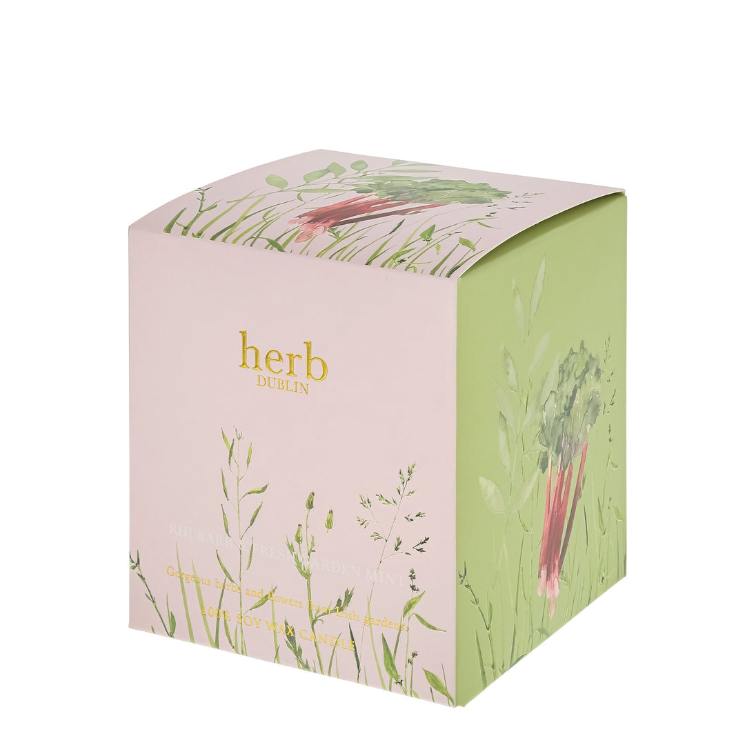 herb - HC - RHU - 89 - Rhabarber Kerze, herb DUBLIN