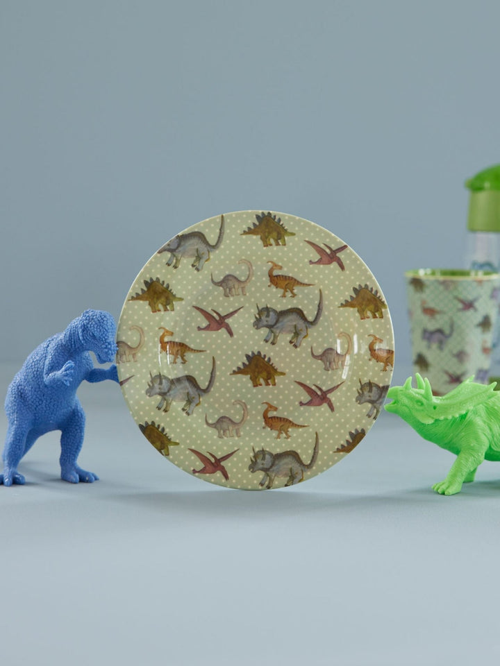 ri - MESPL - NDINO - rice - Kinderteller mit New Dino Aufdruck, 20cm