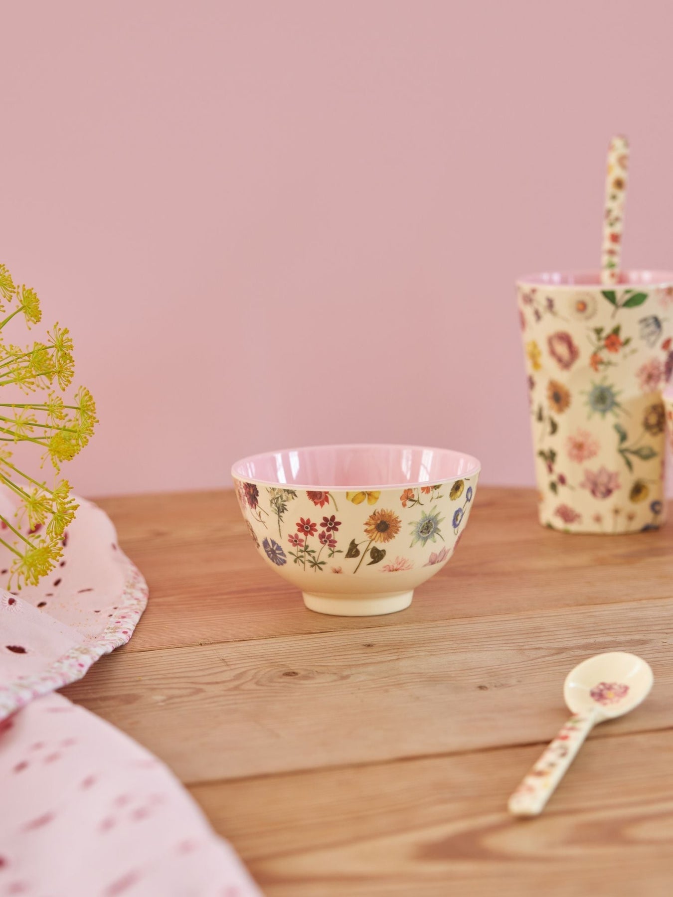 ri - MELBW - SFLODR - rice - Schale mit Floras Dream Print - Klein, 300ml