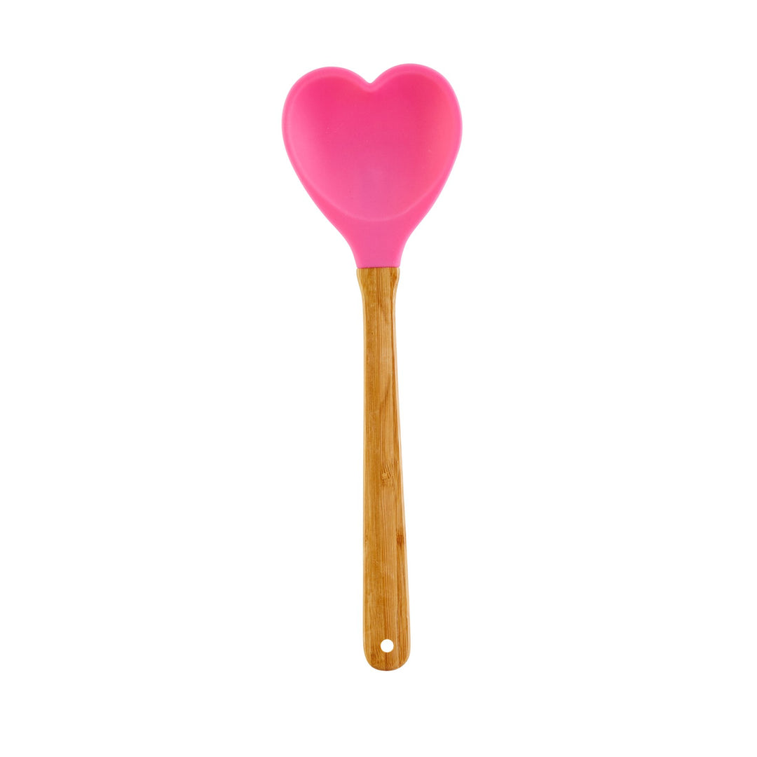ri - KISPA - HEAXC16 - pink - rice - Silikonlöffel in Herzform, 26cm